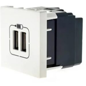Módulo 2 Tomada Usb Branca - 615089bc Pial Plus+