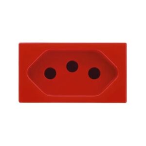 Módulo Tomada 2p+t 10a Vermelha - 615039 Pial Plus