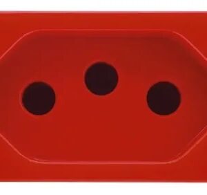 Módulo Tomada 2p+t 20a Vermelha - Pial Plus