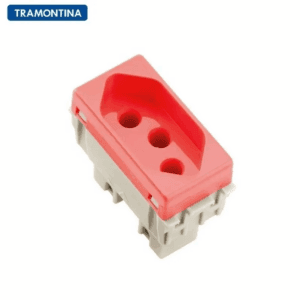 Modulo Tomada 20A Vermelho 57115039 - Tramontina Liz