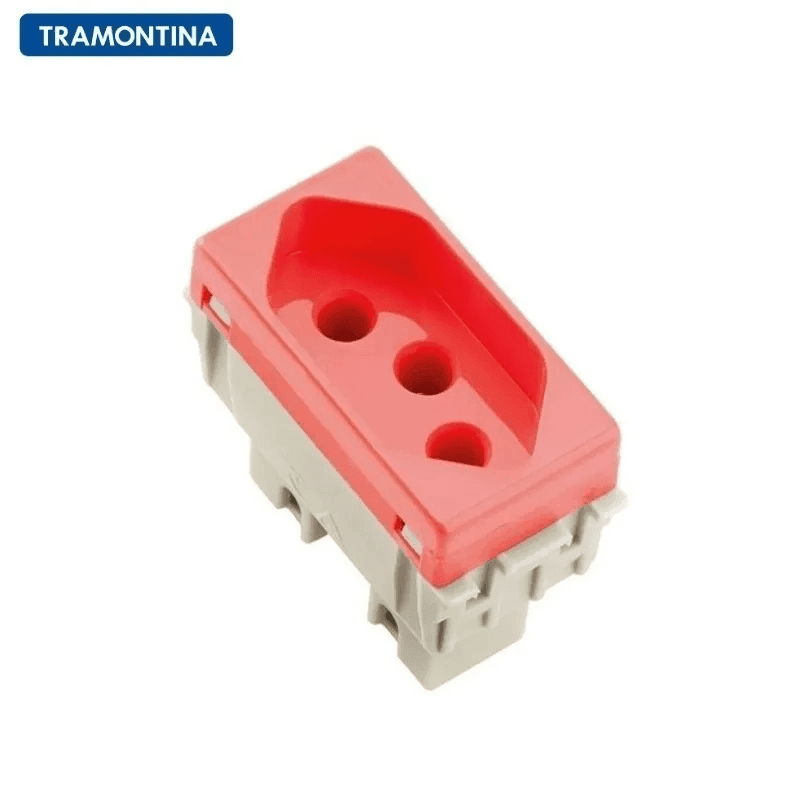 Modulo Tomada 20A Vermelho 57115039 - Tramontina Liz