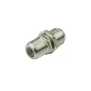 Emenda F Para Cabo Coaxial Com Porca 10 Peças