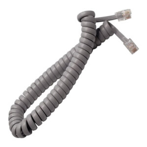 Extensão Para Fax Espiral Plug/Plug 5Mts Cinza
