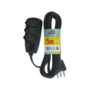 Extensão Sort Econ Pp 3x0,75mm 5Mts 3 Tomadas DN1787 Daneva
