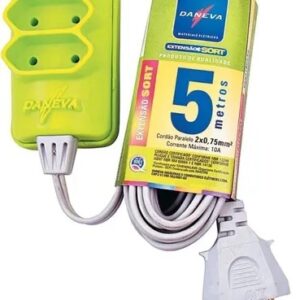Extensão Sort Pl 2x0,75mm 5 Metros 3 Tomadas - 1514
