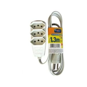 Extensão Sort Pp 3x0,75mm 1,3 Metros 3 Tomadas 1791 - Daneva