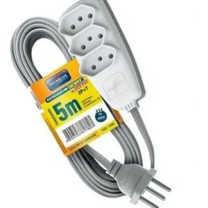 Extensão Sort Pp 3x0,75mm 5 Metros 3 Tomadas - 1780