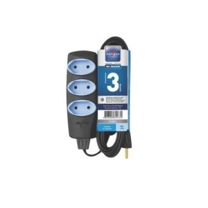 Extensão No Shock Pp 2x0,75mm 3 Metros 3 Tomadas - 1473