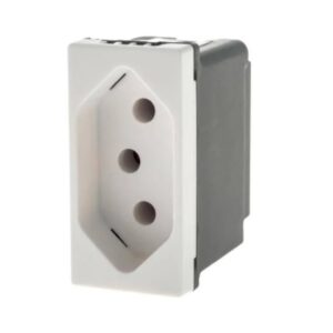 Modulo Tomada 10A Borne Autom Branca 615038BC - Pial Plus +