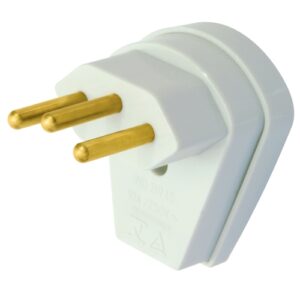 Plug Macho 90° Com Prensa Cabo 2p+t 10a Cinza 1481 - Fame