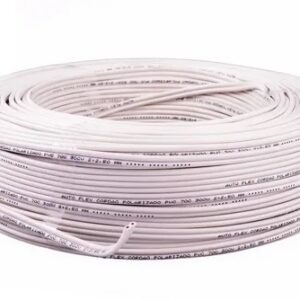 Cabo Paralelo 2x1mm Branco 100 Metros - Megamax
