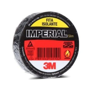 Fita Isolante Antichama 5 Metros Preta Imperial - 3M
