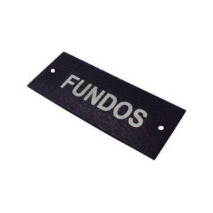Placa Residencial Fundos