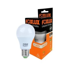 Lâmpada De Led Bulbo 9w Branco - Frio (6500k) - Foxlux