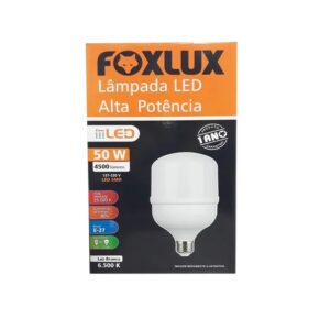 Lâmpada De Led Bulbo 50w Branco - Frio (6500k) - Foxlux