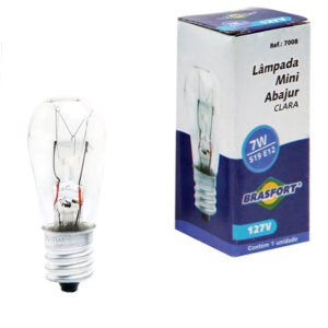 Lâmpada Sinaleiro S19 7W 110V E12 Clara 7008 - Brasfort