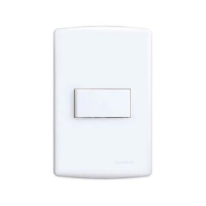 Conjunto 4x2 Interruptor Simples Horizontal Branco - 6511 Al