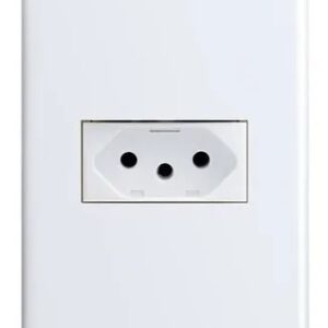 Conjunto 4x2 Tomada 2p+t 10a Horizontal Branca - 6081 Alumbr