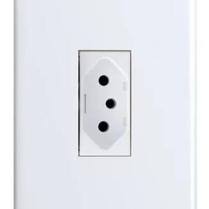 Conjunto 4x2 Tomada 2p+t 20a Vertical Branca - 6091 Alumbra