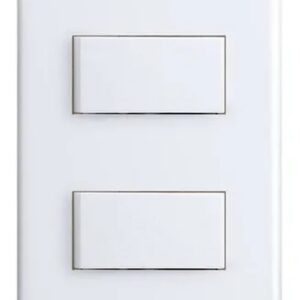 Conjunto 4x2 2 Interruptores Simples Branco - 6521 Alumbra