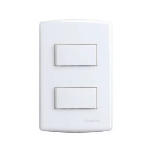 Conjunto 4x2 2 Interruptores Simples Branco - 6521 Alumbra