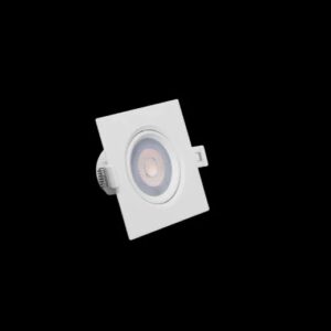 Spot de LED Embutir 3W Amarelo 6cm Branco - Cads