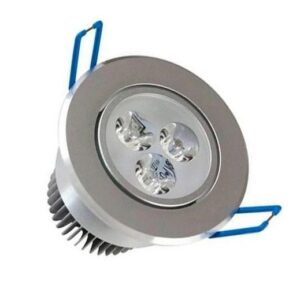 Spot de LED Embutir 3W Amarelo 6cm Cromado - Cads