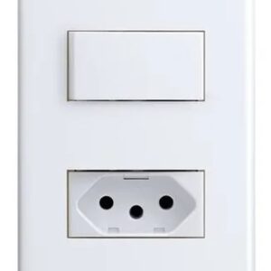 Conjunto 4x2 Interruptor Simples E Tomada 2p+t 10a BC 6084