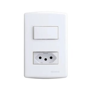 Conjunto 4x2 Interruptor Simples E Tomada 2p+t 10a BC 6084