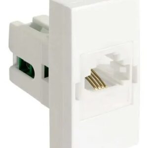 Módulo Tomada Rj11 4 Vias Branca - 6165 Alumbra Siena