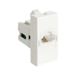 Módulo Tomada Rj11 4 Vias Branca - 6165 Alumbra Siena