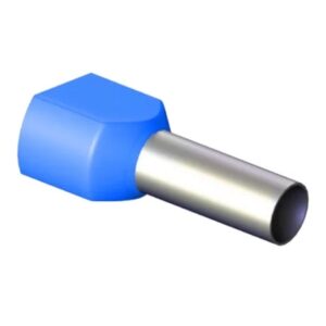 Terminal Pre Isolado Ilhos Simples 2,5mm Azul - Eletrokit