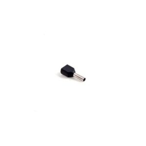 Terminal Pre Isolado Ilhos Simples 1,5mm Preto - Eletrokit
