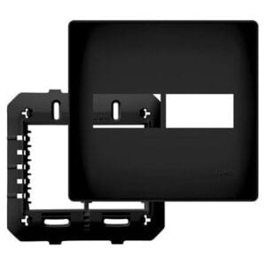 Placa 4x4 2 Postos Com Suporte 4078 - Habitat Black