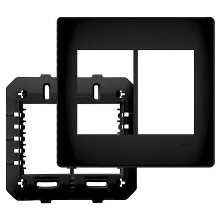Placa 4x4 6 Postos Com Suporte 4080 - Habitat Black