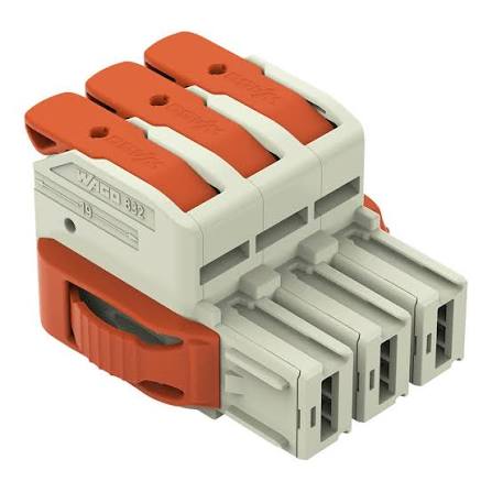Conector Femea MCS Com Alavanca 3P 832-1103/037 - Wago