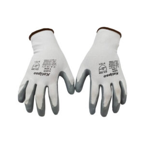 Luva Tricotada Nitrilica Cinza T09-g - Kalipso