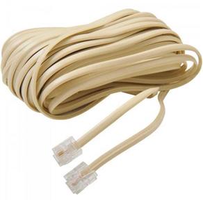 Extensão Para Telefone Lisa 3Mts Marfim