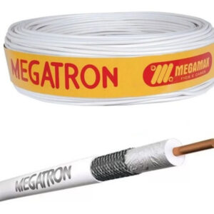 Cabo Tv Coaxial 06/67% Branco Com 100Mts - Megatron