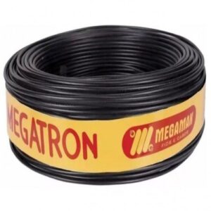 Cabo Coaxial Preto 59/47 100mts - Megatron