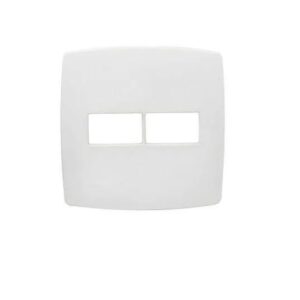 Placa 4x4 2+2 Postos Perola Branca - Radial