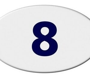 Numero Residencial 8 - Oval