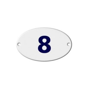 Numero Residencial 8 - Oval