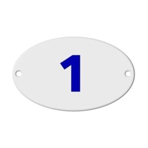 Numero Residencial 1 - Oval