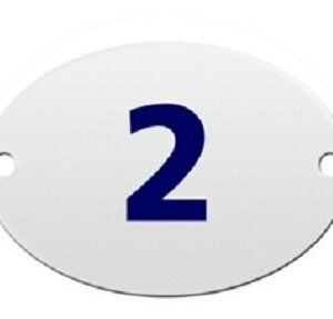 Numero Residencial 2 - Oval