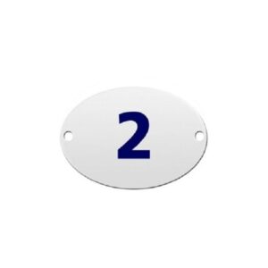 Numero Residencial 2 - Oval