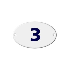 Numero Residencial 3 - Oval