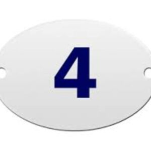 Numero Residencial 4 - Oval