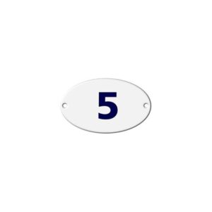 Numero Residencial 5 - Oval