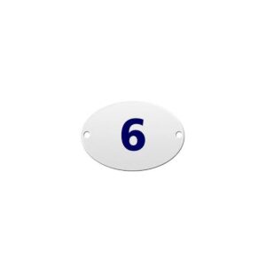 Numero Residencial 6/9 - Oval